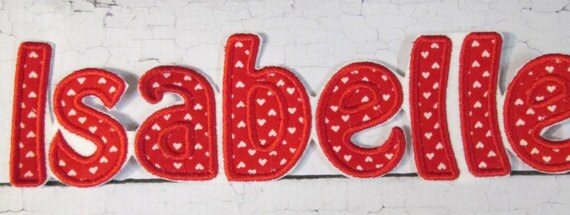 Hobo Lettering Alphabet, Iron On Applique Patch, Sew On, Custom Made, Embroidered, Patches