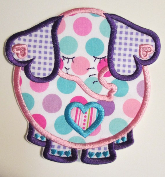 Iron On Applique - Elephant BM889
