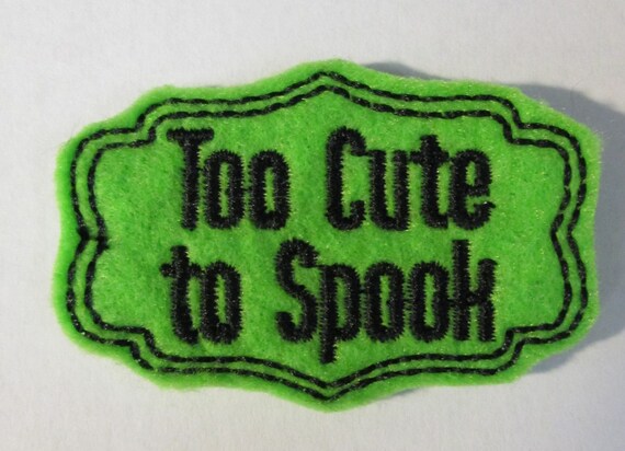Felt Applique Patch - Embroidered Felt - Sew On or Glue On - Patches - Felt - Handmade