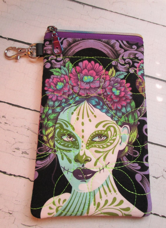 DeLa Luna Sister Glasses Pouch, Cell Phone Pouch, Zippered Sunglass Case, Sunglasses, Glass, Pouch, Passport Case, Travel Case, Accessory