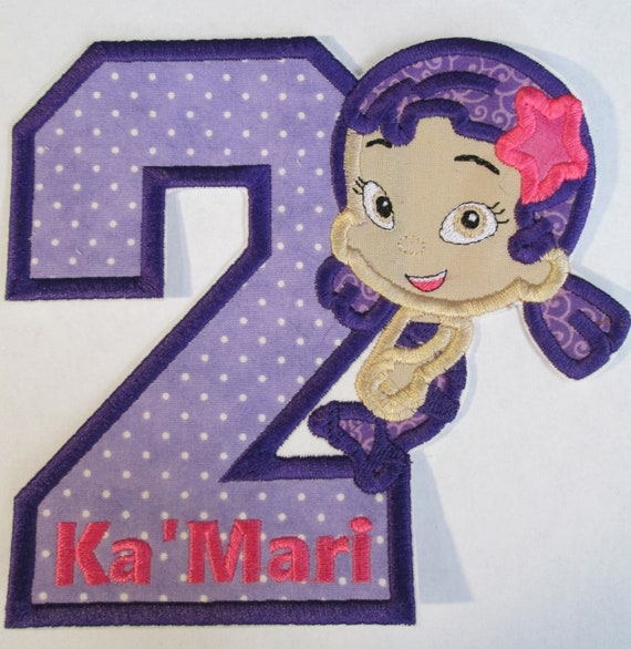 Kids with Numbers or Letters, Iron On Applique Patch, Sew On, Custom Made, Embroidered, Patches