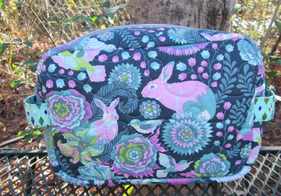 Taryn Travel Case, Handmade, Quilted, Bags and Purses, Accessory Case, Unique Gift