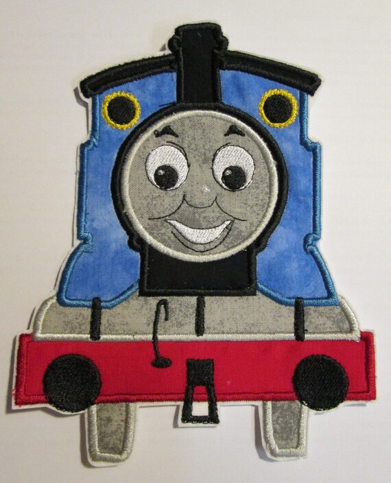 TomTom The Train Engine - Iron On or Sew On Embroidered Custom Made Applique