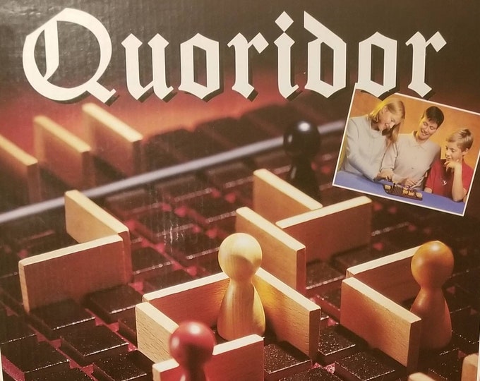1997 Quoridor Maze Building Strategy Game by Gigamic Multilingual Rules 24 Players Vintage