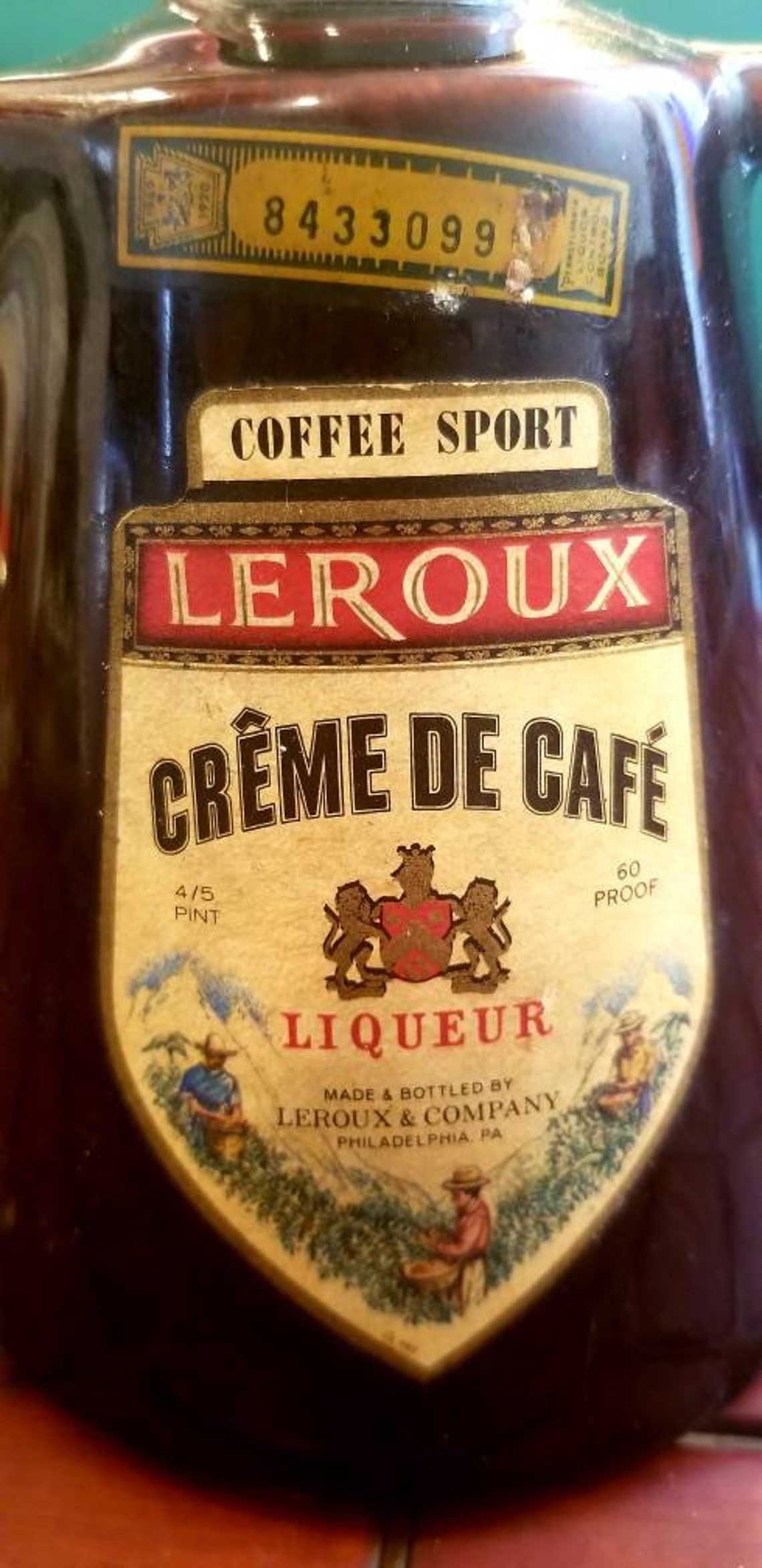 Leroux Creme De Cafe Liqueur 1969coffee Spout Bottle 6 - Etsy UK