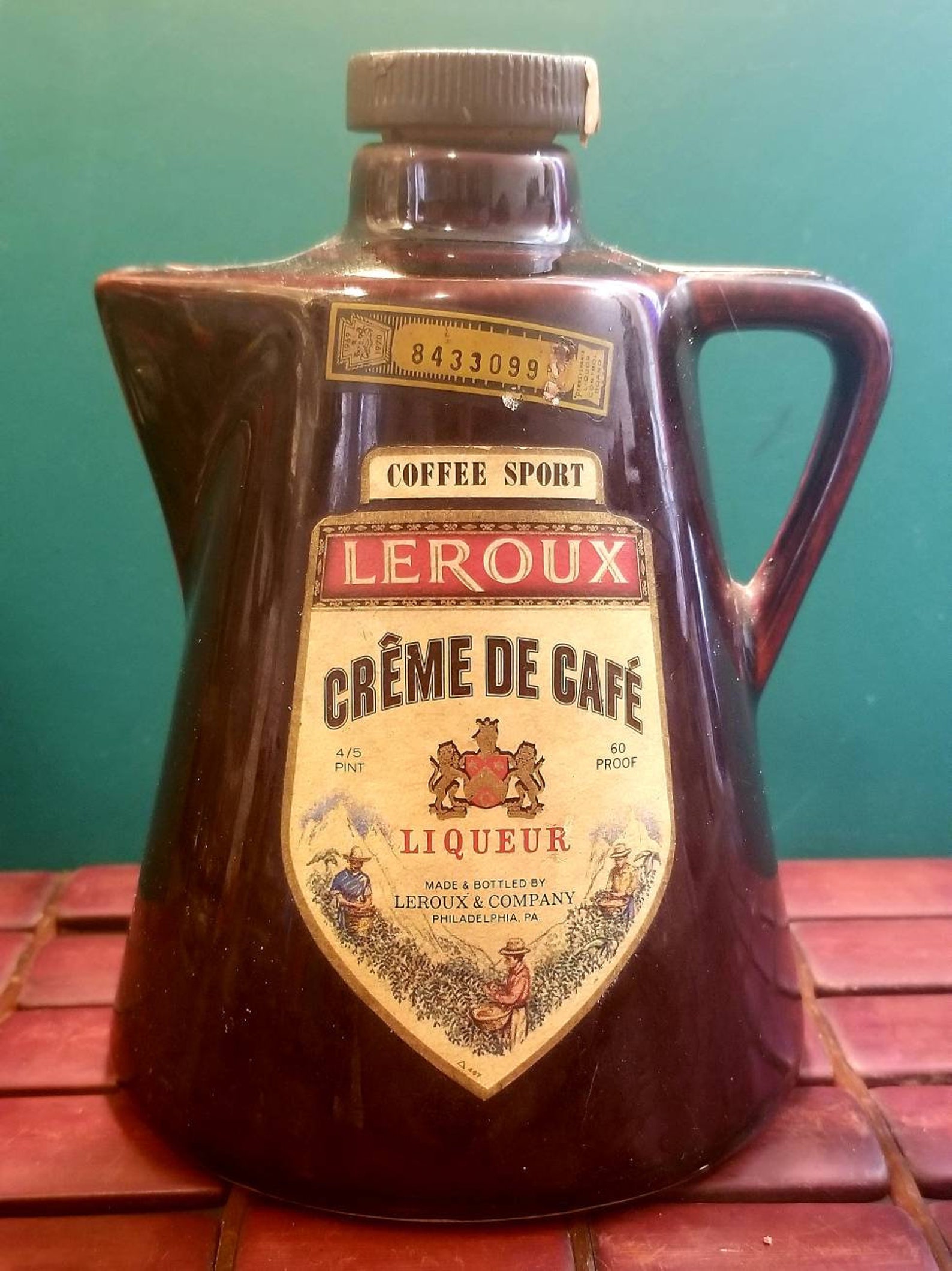 Leroux Creme de Cafe Liqueur 1969Coffee Spout Bottle 6 | Etsy