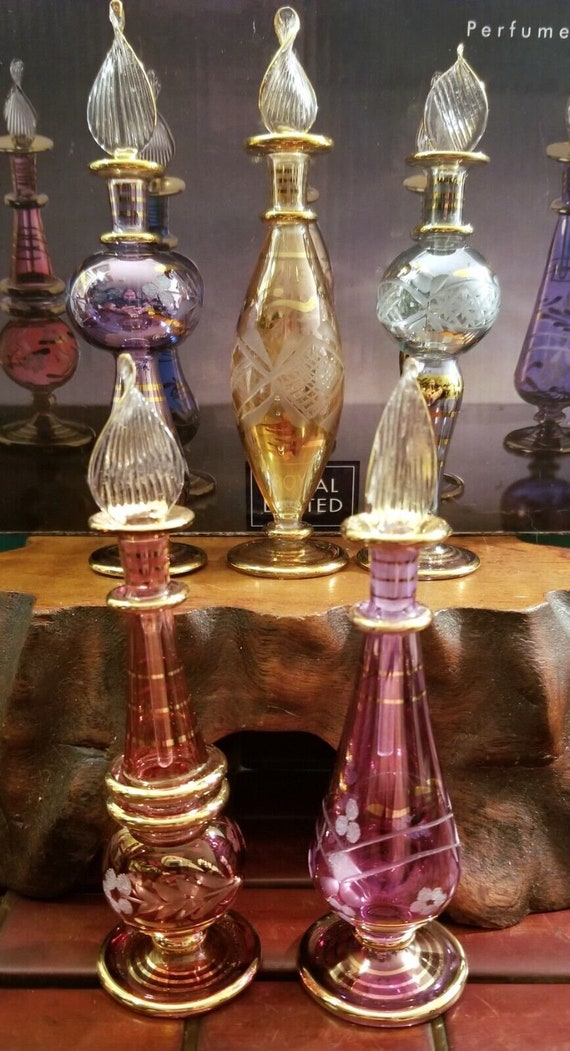 Vintage Royal Limited Handblown Egyptian Perfume B