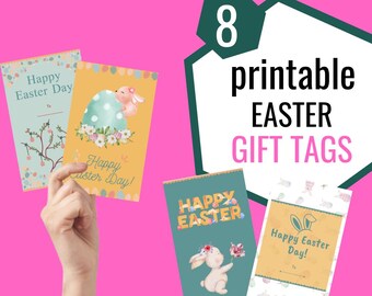 Printable Easter Gift Tags - Pastel Digital Download for DIY Spring Gifts