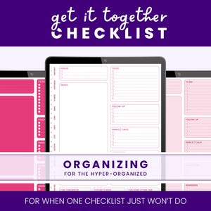 Digital Daily Checklist, To-Do List, and Task Manager for GoodNotes | Spring Cleaning Checklist