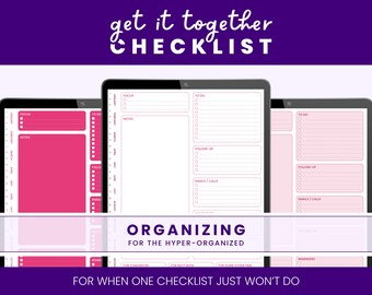 Digitale tägliche Checkliste, To-Do-Liste und Aufgaben-Manager für GoodNotes | Frühjahrsputz Checkliste