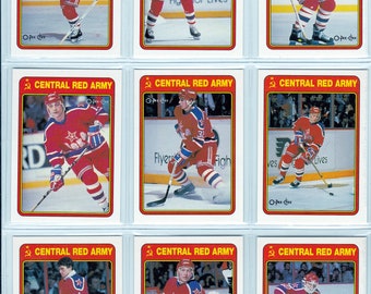 未開封! 中央赤軍のホッケー カード。22 枚のカード セット。未開封