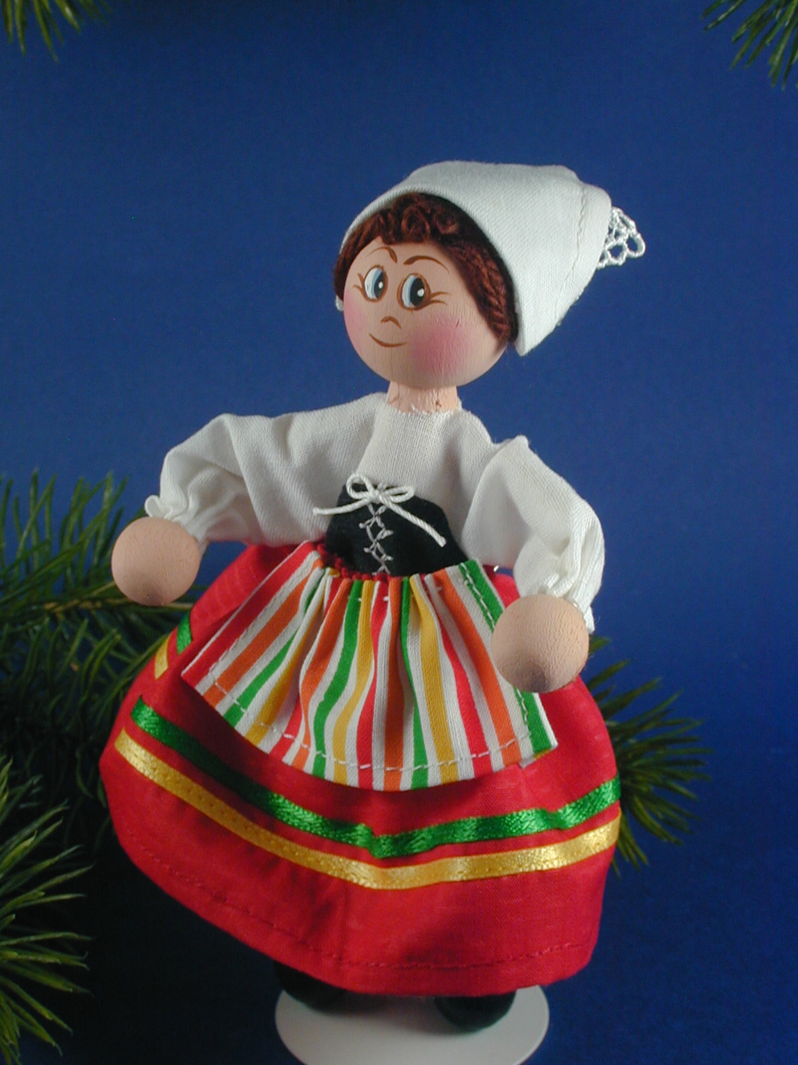 Italian Girl Clothespin Ornament/italian Girl Wood Clothespin Etsy