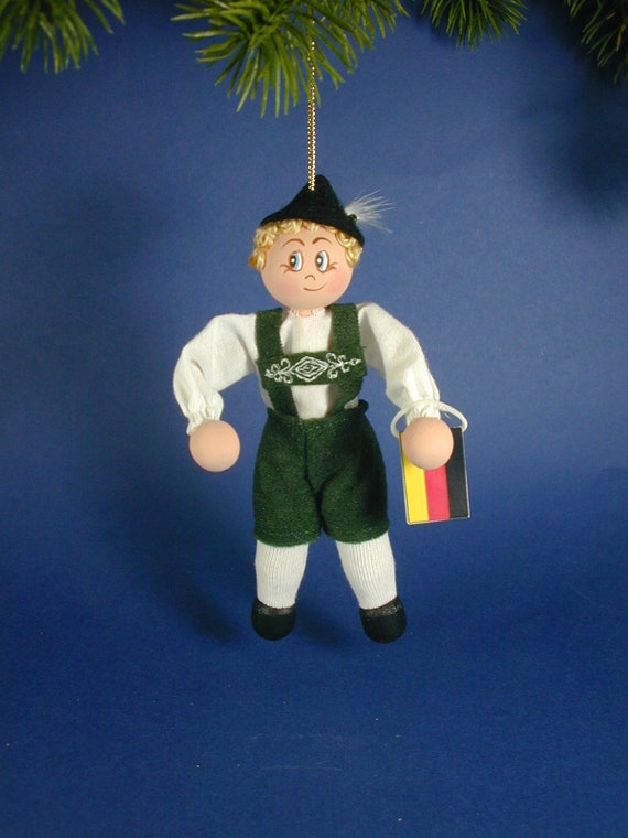German Boy Clothespin Ornament Etsy