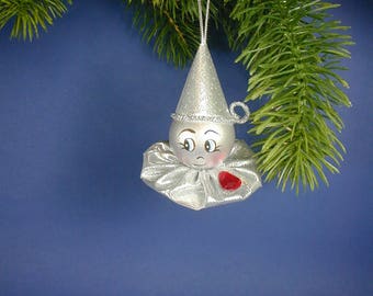 Hand Painted Wood Tin Man Ornament: Wizard of Oz Christmas Decor