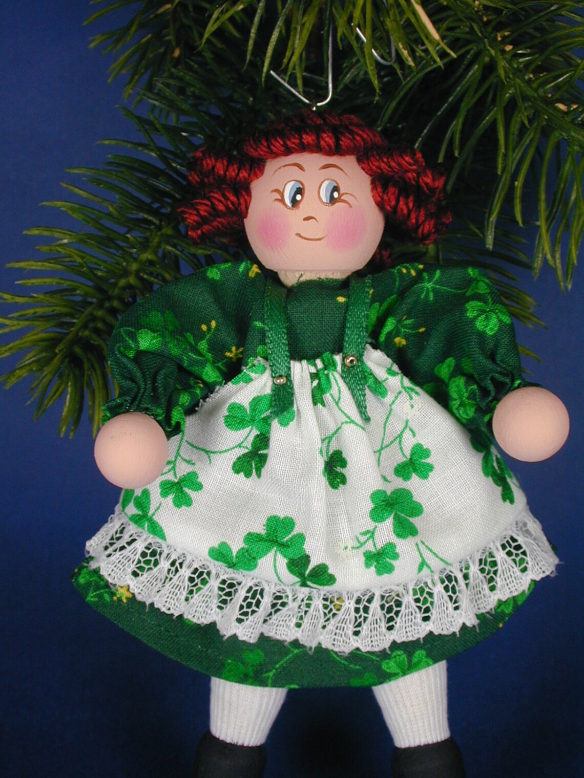 Irish Clothespin Doll Ornament Etsy