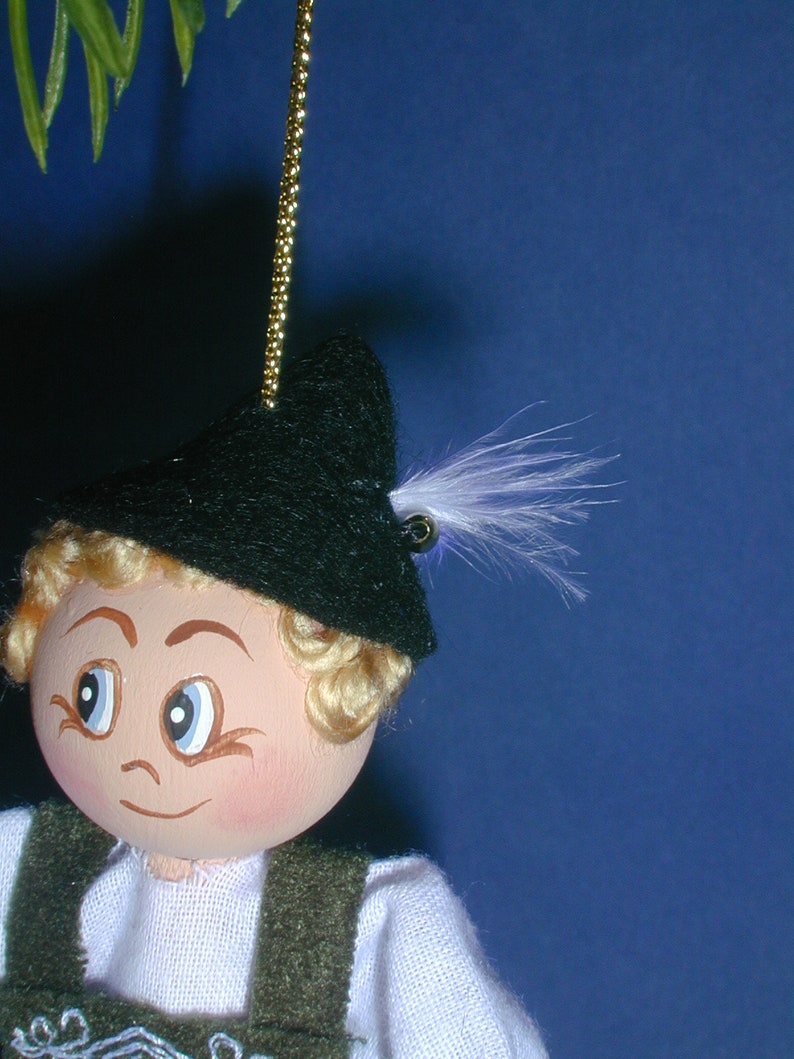 German Boy Clothespin Ornament Etsy