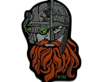 Tactical Viking PVC Morale Patch – Norse Warrior Operator Hook & Loop Velcro