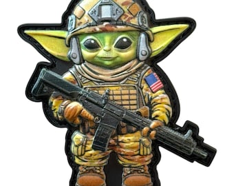 Baby Yoda Soldier PVC Patch