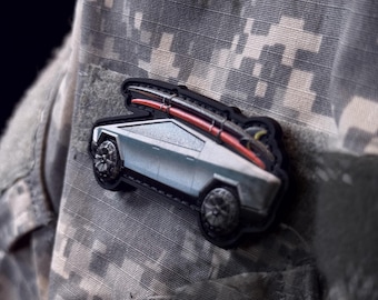 Tesla Cybertruck 3D PVC Morale Patch