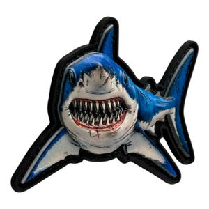 Shark 3D  PVC Morale  Patch