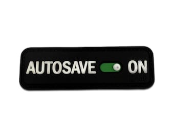 Autosave On PVC Morale Patch – Gamer Tactical Hook & Loop Velcro