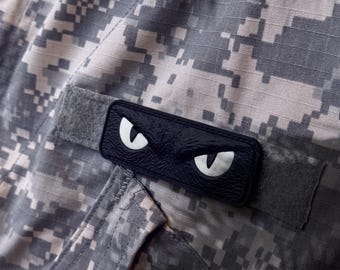 3D PVC Rubber cat Eyes Patch