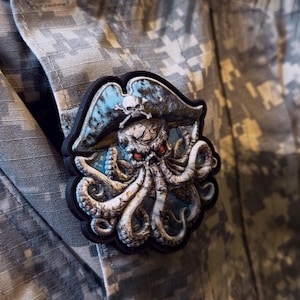 Octopus Morale Patch PVC 3D
