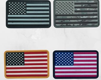 American Flag PVC Patch Set