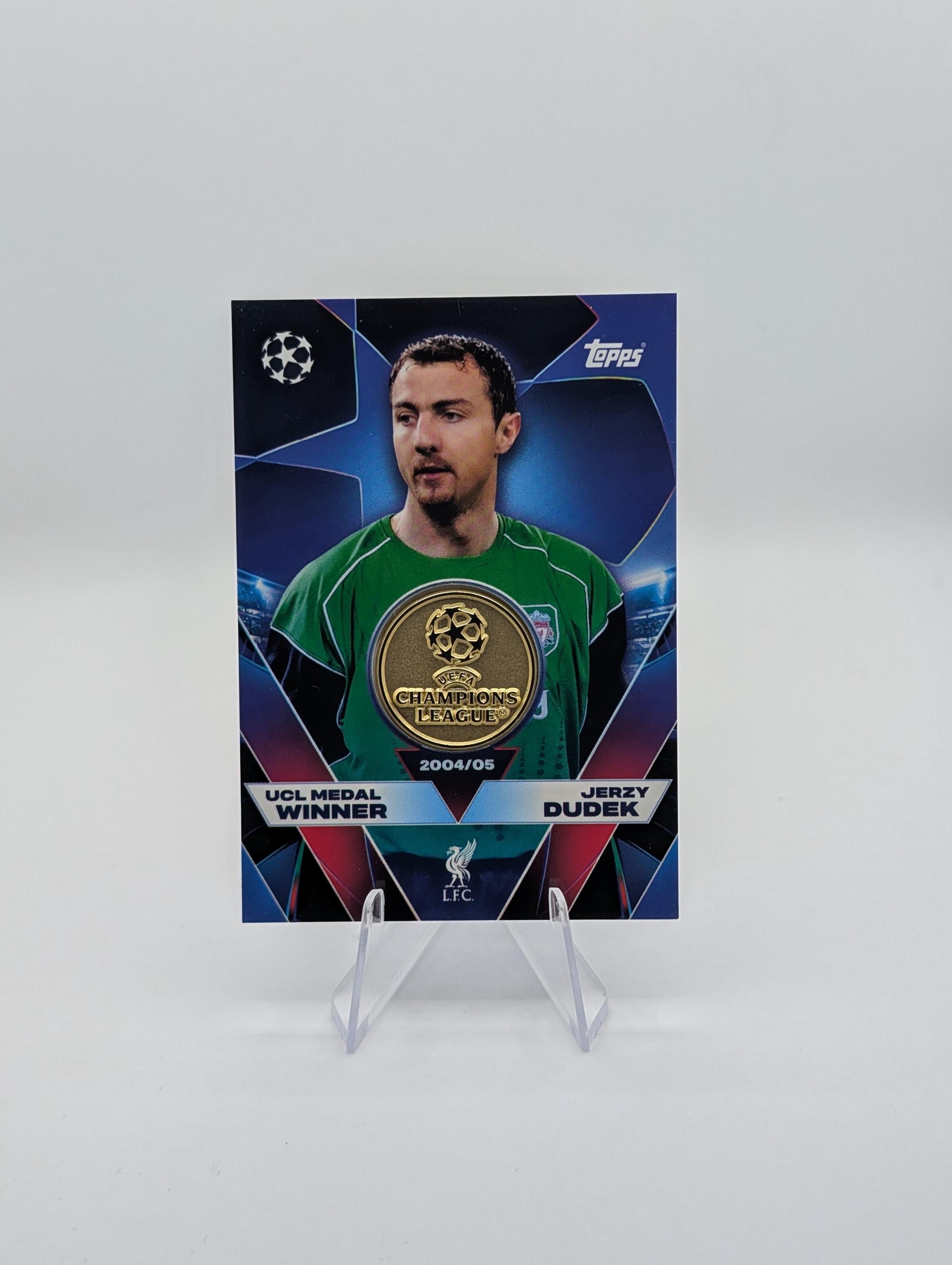 Jerzy Dudek UCL Medal Winner Relic Card: 2025/26 Topps Match Attax