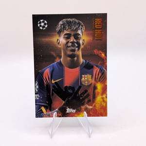 Lamine Yamal "red Hot" Ultra Rare Topps Soccer Card 25/26 - Etsy