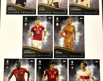 Topps UEFA Euro 2024 Soccer Cards: Golden Treasure Set