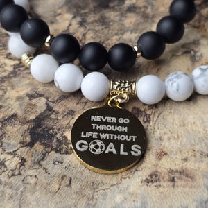 Custom Women&#39;s Soccer Team Beaded Bracelet