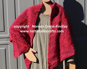 Simple Stole Woven on Equilateral Triangle Looms- PDF Pattern