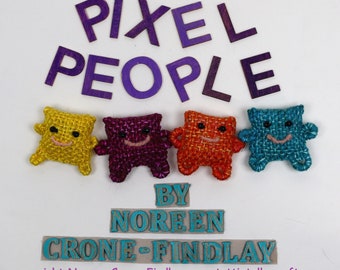 PDF Pattern for the Pixel People designed by Noreen Crone-Findlay for the Lily Doll Project woven on the Mirrix Chloe Loom