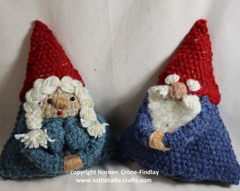 PDF Pattern for Gnome Family Granny Grampa Mamma Papa Kiddos and Baby  to Weave on Equilateral Triangle Looms by Noreen Crone-Findlay