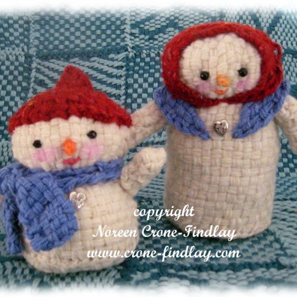 Snow Folk Dolls to weave on the potholder loom designed by Noreen Crone-Findlay