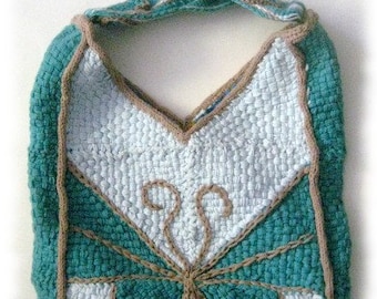 Geometric Butterfly Bag and Wrap to weave on the potholder loom pdf pattern