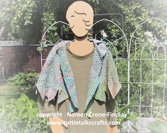 PDF PATTERN for 2 Round Shawls to Weave on Equilateral Triangle Looms by Noreen Crone-Findlay