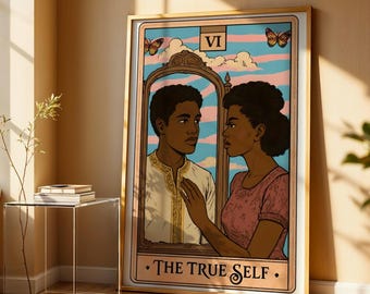 Transgender FTM POC Wandkunst Trans Tarot Wandkunst Queer Wandkunst Subtiele Pride Afdrukbare Wandkunst Woondecoratie Poster Lgbtq Digitale Wandkunst