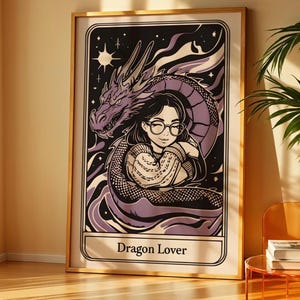 Asexuel, fierté subtile, queer Wall Art, LGBTQ, Ace, Dragon Lover, fierté asexuée subtile, Tarot, Tarotcard, Art, Décoration murale, Décor, Wallart