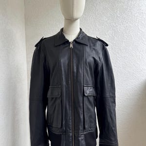 Y2k Leather Jacket - Etsy