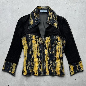 PRADA Archive Vintage Mesh Zip Blouse Women&#39;s Size S