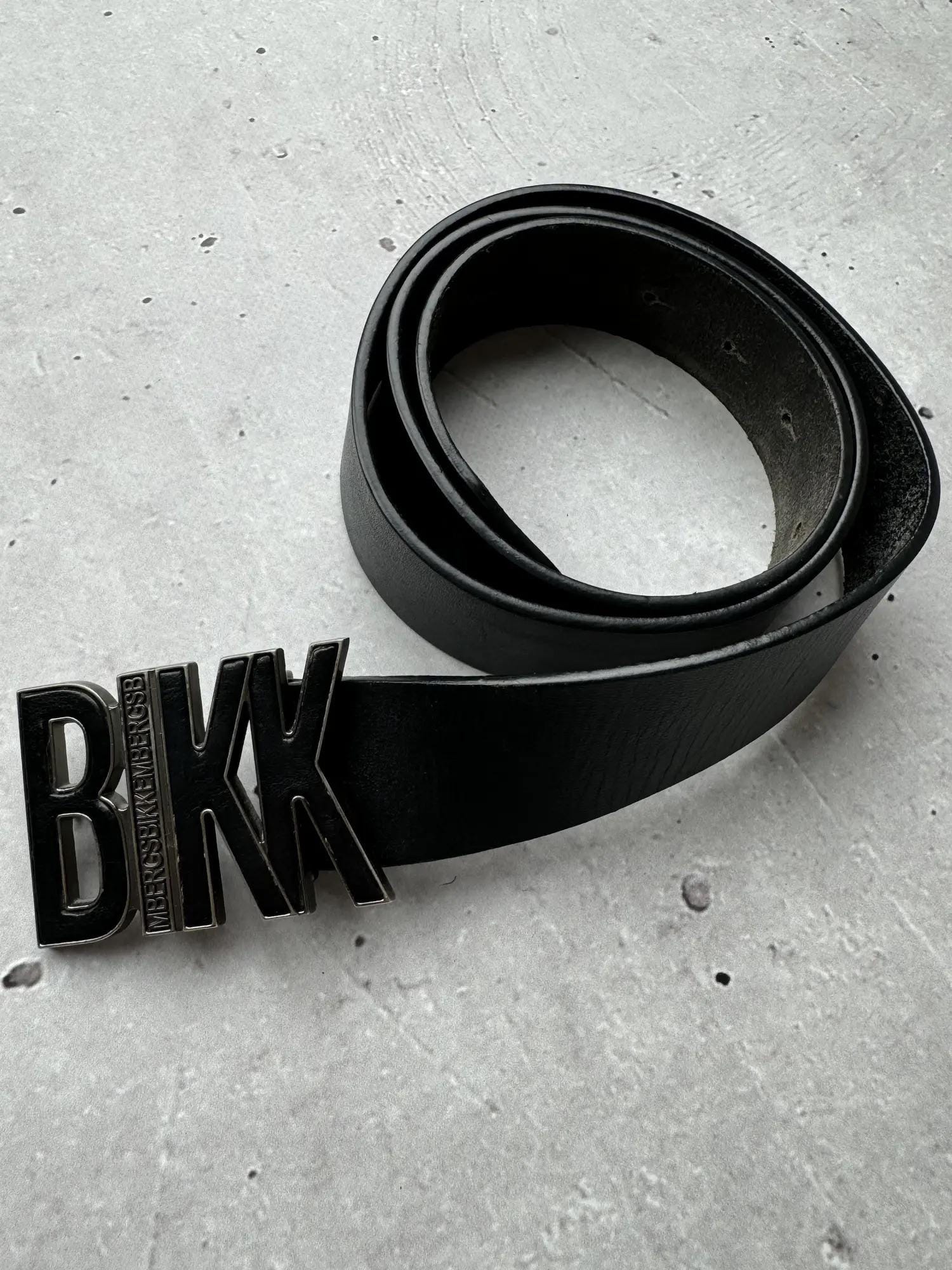 小物 1990s DIRK BIKKENBIRGS lether belt Dirk Bikkembergs Leather Belt Black Men's Vintage Big Buckle
