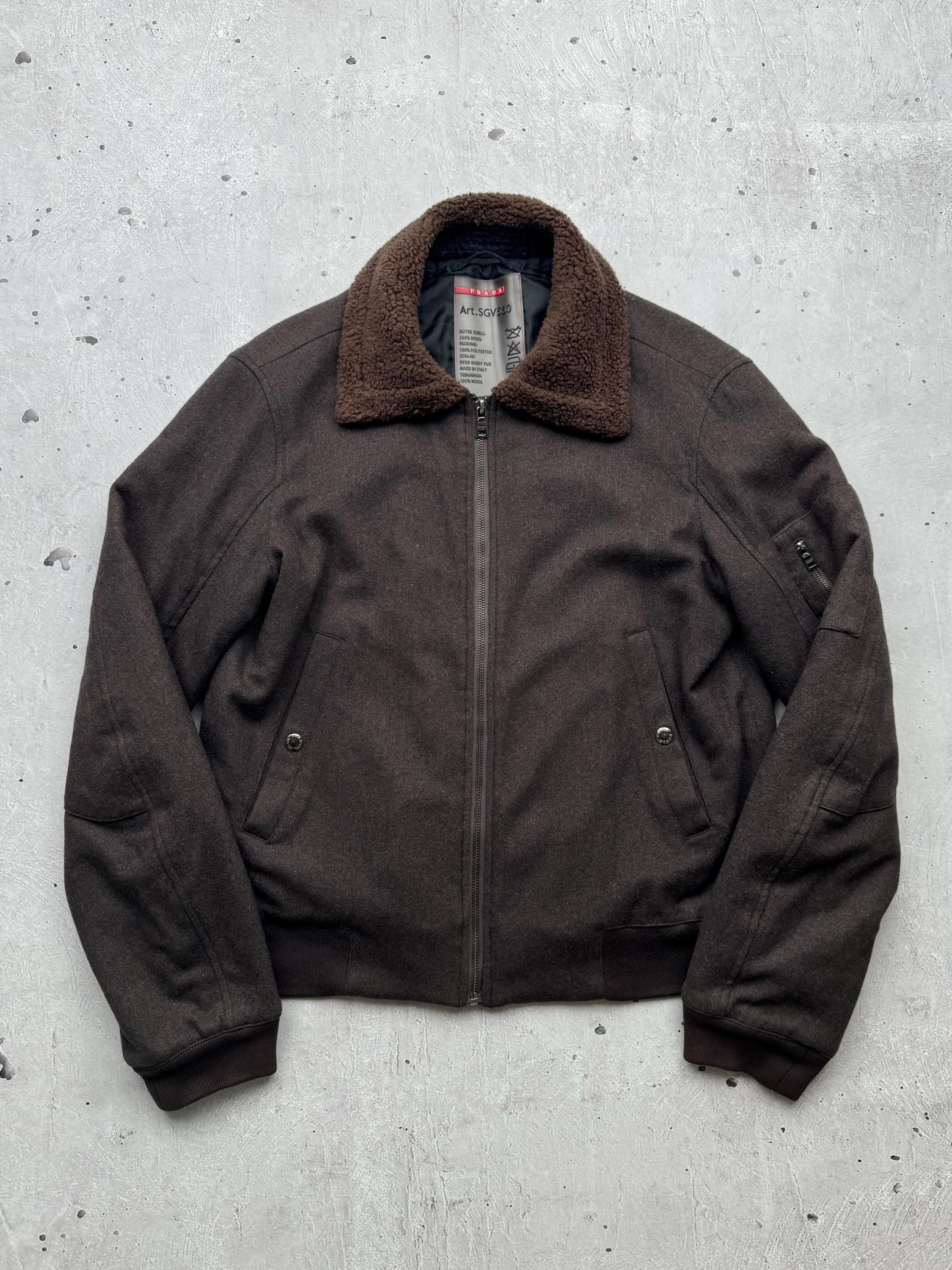 PRADA Vintage Wool Bomber Jacket Men's Size L - Etsy