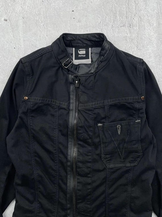 G Star RAW Vintage Denim Bomber Jacket Women's Size XS - Etsy