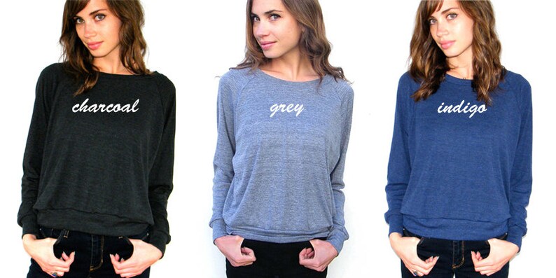 Small Large Womens Long Sleeve Sweatshirt American Apparel Raglan Pullover XS Medium Snowboard Like A Girl