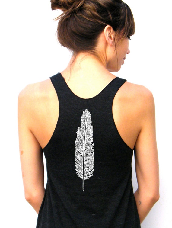 Feather Backgroung Art Ladies T-shirt//Tank Top q921f