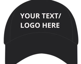 Personalised baseball caps Customised Adults Adjustable Hats Print Text/Logo: Ideal for Parties, Business Promotions, Sports/Causal wear