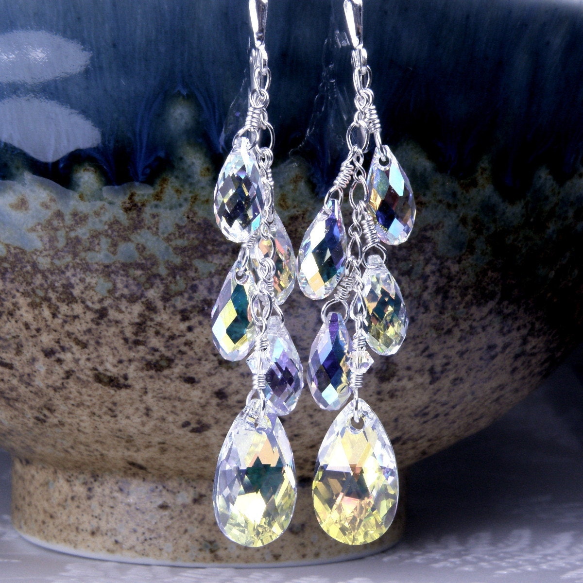 Chandelier earrings gold filled - Etsy 日本
