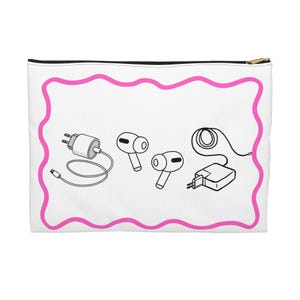 Travel Charging Bag, Accessory Pouch, Gift for Her, Traveler Gifts, Purse Bag, Organizer Pouch